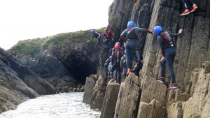 School Trips Wales: Coasteering