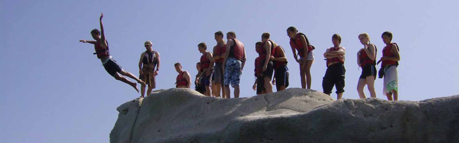 Coasteering in Wales