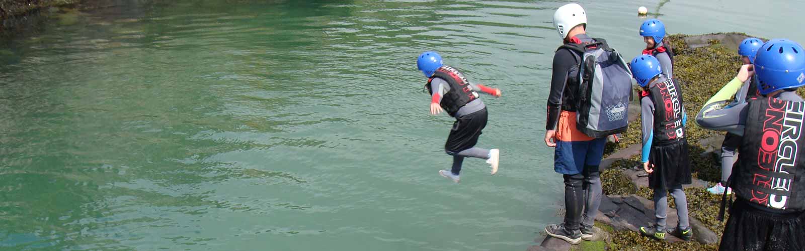 Coasteering in Wales
