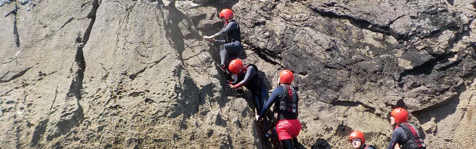 Coasteering in Wales